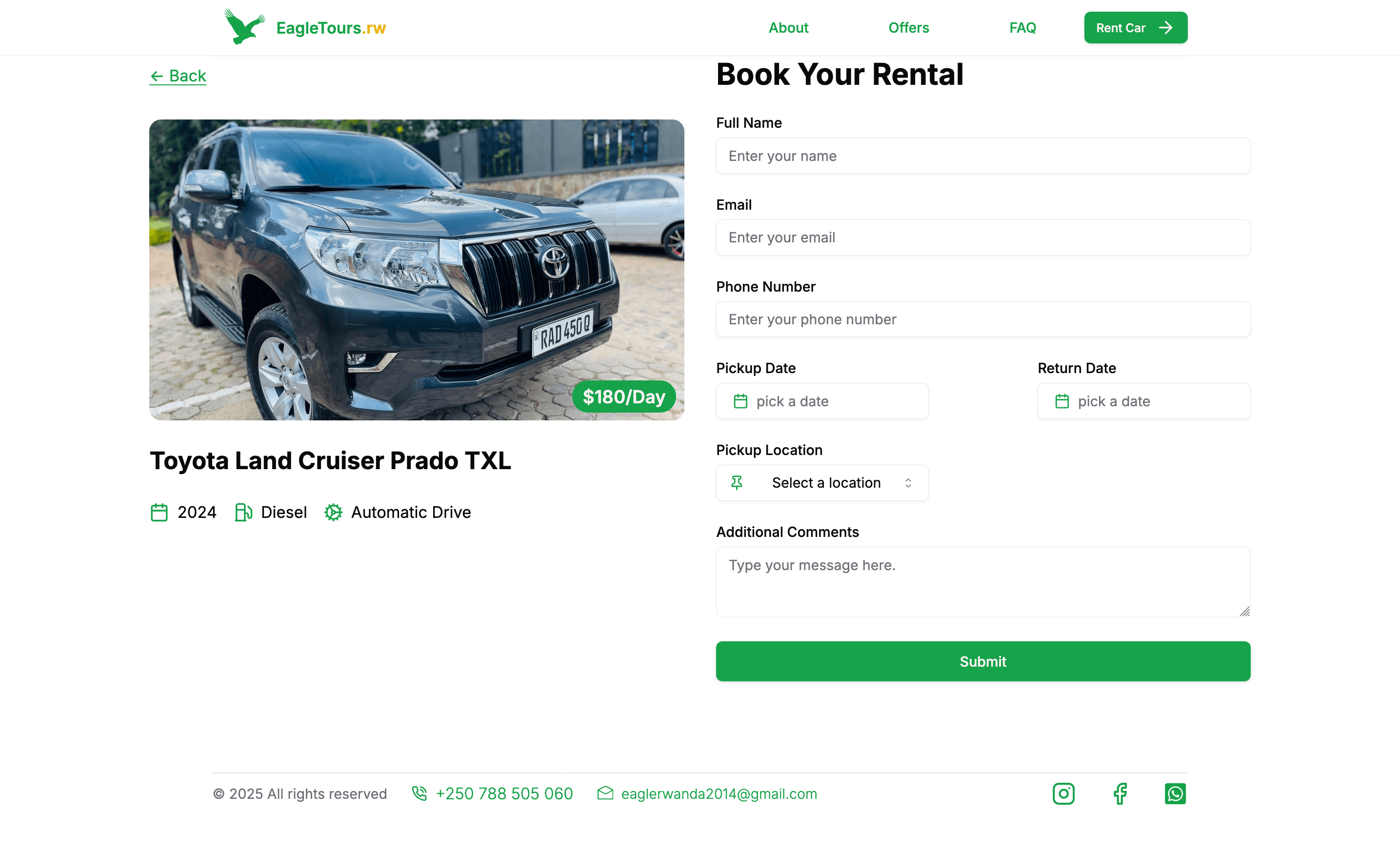 Tourism Car Rental Business Platform screenshot 2